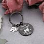 WSNANG Sheep Lover Gift Easily Distracted by Sheep Keychain Sheep Jewelry Gift for Sheep Farmer Sheep Herder Sheep Owner