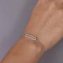 VANAXIN Platinum Plated 925 Sterling Silver Round Cut Cubic Zirconia Tennis Bracelet Bridesmaid Bracelets for Women 7.5