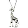 Vintage Griaffe Spoon Bicycle Tennis Pendant Necklace Cute Jewelry