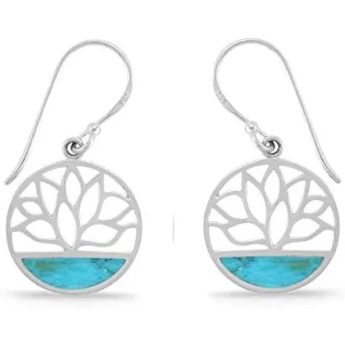 Boma Jewelry Sterling Silver Lotus Flower Dangle Earrings Boma Jewelry Sterling Silver Lotus Flower Dangle Earrings