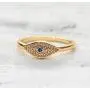 VACRONA Dainty Gold Evil Eye Ring 14K Gold Plated Simulated Sapphire Ring White CZ Micro Pave Ring Stackable Eternity Ring Protection Ring Gift for Her VACRONA Dainty Gold Evil Eye Ring 14K Gold Plated Simulated Sapphire Ring White CZ Micro Pave Ring Stackable Eternity Ring Protection Ring Gift for Her
