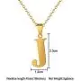 Fashion Initial Letter Pendant Necklace Stainless Steel Gold Color Mens Womens Custom Capital Letter Name Necklace Personalized Jewelry Gift(Letter J) Fashion Initial Letter Pendant Necklace Stainless Steel Gold Color Mens Womens Custom Capital Letter Name Necklace Personalized Jewelry Gift(Letter J)