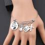 MAOFAED Gift for Pastor Lady Pastor Charm Bracelet Pastor Religious Jewelry for Her