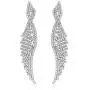 Sparkly Rhinestone Chandelier Drop Statement Earrings - Bridal Wedding Crystal Cubic Dangles Cascade Fringe Tassel, Waterfall Duster Party Jewel