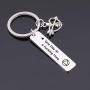 Inspirational Jewelry AA Keychain for Sober Friends Gift Recovery Sobriety Gift