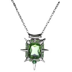 Wicked Witch Zelena Charm Pendant Necklace Green, Silver