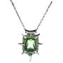 Wicked Witch Zelena Charm Pendant Necklace Green, Silver