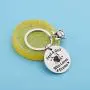 PENQI Drummer Keychain Drummer Gift Percussion Jewelry Just A Girl Who Loves Drums Key Ring Drum Band Jewelry Drum Player Gift for Drum Lover Musician