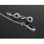 Crystalline Azuria Teardrops 18 ct Gold Plated Blue Simulated Sapphire Zirconia Crystals Set Necklace Earrings Bracelet Crystalline Azuria Teardrops 18 ct Gold Plated Blue Simulated Sapphire Zirconia Crystals Set Necklace Earrings Bracelet