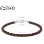 T400 Black Brown Red Pink White Bangle Charm Braided Bracelet Genuine Cowhide Leather Wristband for Unisex Women Men Beads Gift