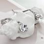 NEOGLORY Jewelry Crystal Wedding Drop Earrings 5 Colors 2'' Embellished with Crystals from Swarovski