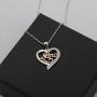 FUSTMW Nana Necklace Gifts from Grandchildren Crystal Love Heart Nana Pendant Necklace Jewelry Grandma Gift Nana Gifts for Birthday