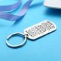 Nimteve Keychain to My Grandson Granddaughter from Grandma I Want You to Believe Love Mom Dad Dog Tag Military Air Force Navy Coast Guard Birthday Graduation Jewelry (to My Grandson)