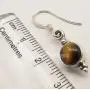 SilverStarJewel Yellow & Brown Tigers Eye Old Style Earrings 1.2'' Sterling Silver Stone Gift SilverStarJewel Yellow & Brown Tigers Eye Old Style Earrings 1.2'' Sterling Silver Stone Gift