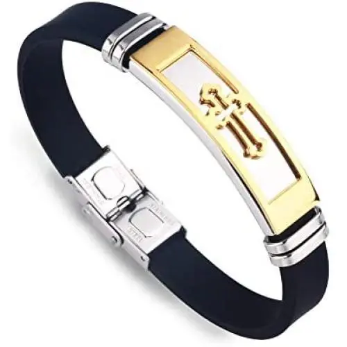 Cross Bracelet for Women Mens,Rubber Bracelets Christian Silicone Bracelet for Teen Girls Friendship Jewelry Cross Bracelet for Women Mens,Rubber Bracelets Christian Silicone Bracelet for Teen Girls Friendship Jewelry
