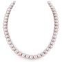 THE PEARL SOURCE 7-8mm AAA Quality Pink Freshwater Cultured Pearl Necklace for Women with Magnetic Clasp in 16'' Choker Length
