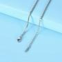 mingkejw Cremation Jewelry Bar Urn Necklaces for Ashes Stainless Steel Crystal Memorial Keepsake Jewelry Ash Pendants for Women Men