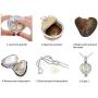 Make a Wish Necklace – Open Your Own Freshwater Oyster Pearl – Includes Cage Pendant and Chain
