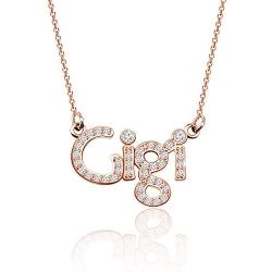 ENSIANTH Gigi Necklace Grandma Jewelry Gigi Letter Necklace Nana Mimi Grammy Gigi Gift Family Jewelry