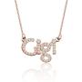 ENSIANTH Gigi Necklace Grandma Jewelry Gigi Letter Necklace Nana Mimi Grammy Gigi Gift Family Jewelry