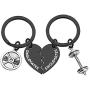 SEIRAA Swolemates Keychain Workout Jewelry Fitness Gift Weightlifting Keychain Fitness Couples Gift Friendship Keychain