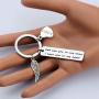 Gzrlyf Memorial Keychain God Has You in His Arm I Have You in My Heart Sympathy Gifts for Loss of Loved One