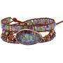 Plumiss Boho Handmade Natural Stone 3 Wrap Bracelet for Women Colection