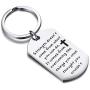 HOLLP Christian Jewelry Strength Keyring Dog Tag Keychain Believe in Yourself Jewelry Strength Doesnt Come from What You Can Do Cross Keychain Strength Gift