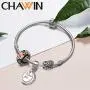 Ollia Jewelry Lampwork Murano Glass Beads Hawaii Garden Charm with 925 Sterling Silver Core Flower Blossom Charm Pink Charms