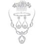 ORAZIO Crystal Bridal Jewelry Set for Prom Wedding Bride Bridesmaids Vintage Rhinestone Necklace Earrings Bracelet Comb for Women