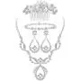 ORAZIO Crystal Bridal Jewelry Set for Prom Wedding Bride Bridesmaids Vintage Rhinestone Necklace Earrings Bracelet Comb for Women ORAZIO Crystal Bridal Jewelry Set for Prom Wedding Bride Bridesmaids Vintage Rhinestone Necklace Earrings Bracelet Comb for Women