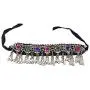 Duel On Jewel Statement Afghan Tribal Gypsy Choker Necklace with Bells Pearls Mirrors Beads Coins Lapis Lazuli Duel On Jewel Statement Afghan Tribal Gypsy Choker Necklace with Bells Pearls Mirrors Beads Coins Lapis Lazuli