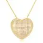 Barzel 18K Gold Plated Cubic Zirconia Heart Pendant Necklace Barzel 18K Gold Plated Cubic Zirconia Heart Pendant Necklace