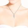 Enchanting Single Angel Wing .925 Sterling Silver Pendant Necklace