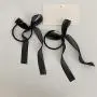 DAMLENG Fashion Lightweight Handmade Black Beaded Hoop Earrings Unique Long Ribbon Bow Tassel Dangle Drop Earrings Jewelry for Women Girls DAMLENG Fashion Lightweight Handmade Black Beaded Hoop Earrings Unique Long Ribbon Bow Tassel Dangle Drop Earrings Jewelry for Women Girls