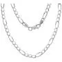 ARTURO ZETA 925 Solid Sterling Silver Figaro Link Chain Italian Necklace for Men ARTURO ZETA 925 Solid Sterling Silver Figaro Link Chain Italian Necklace for Men