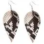 HUJUON Bohemia Retro Water Drop Leaf Snake Skin Leather Earrings,Colorful Pattern Snakeskin Pattern Lightweight Teardrop Leather Earring for Women HUJUON Bohemia Retro Water Drop Leaf Snake Skin Leather Earrings,Colorful Pattern Snakeskin Pattern Lightweight Teardrop Leather Earring for Women