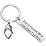 BLEOUK Shark Keychain Shark Lovers Gifts Shark Week Friendship Gift Don’t Forget How Jawsome You are for Shark Girl Shark Stuff Diver Gifts