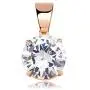JINAO 15MM 4 Colors Solitaire Colorful Cubic Zirconia Pendant Necklace for Women Elegant Jewelry with Stainless Steel Rope Chain JINAO 15MM 4 Colors Solitaire Colorful Cubic Zirconia Pendant Necklace for Women Elegant Jewelry with Stainless Steel Rope Chain