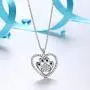 Besilver Cute Animal Pendant Necklace Charm 925 Sterling Silver Cat/Snake/Sloth/Dolphin/Starfish/Snail/Shark Cute Animal Jewelry Gift for Women Girl