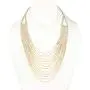RIAH FASHION Chain Drape Multi Strand Long Layered Waterfall Necklace - Sparkly Rhinestone Statement Bib, Metallic Bead Collar Choker, Bohemian Fringe Tassel RIAH FASHION Chain Drape Multi Strand Long Layered Waterfall Necklace - Sparkly Rhinestone Statement Bib, Metallic Bead Collar Choker, Bohemian Fringe Tassel