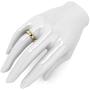 LANDA JEWEL Unisex Solid 10k White Rose Yellow Gold 4mm Comfort Traditional Highly Polished Wedding Ring Plain Band