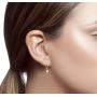 14k Yellow or White Gold Leverback Earrings with Cubic Zirconia CZ Dangles | Various Sizes | Gift Boxed