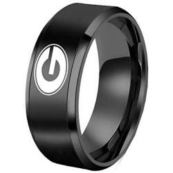 Sping Jewelry Georgia Bulldogs Primary Ring NCAA Team Titanium Steel Band Size5-13