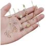 Ofeiyaa 11 Pcs Ear Wrap Crawler Hook Earrings Ear Cuffs Earrings for Women Girls Stainless Steel Non-Piercing Helix Cartilage Clip On Wrap Earrings Set
