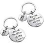 BAUNA Doctor Who Keychain Tardis Keychain with Police Box Charm Youre The Doctor to My Rose Couple Gift Keychain Set for 2