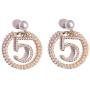 Earrings for Women,YASHALY Pearl Drop Dangle Earrings Letter Fashion Jewelry for bride Wedding Party Christmas