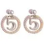 Earrings for Women,YASHALY Pearl Drop Dangle Earrings Letter Fashion Jewelry for bride Wedding Party Christmas Earrings for Women,YASHALY Pearl Drop Dangle Earrings Letter Fashion Jewelry for bride Wedding Party Christmas