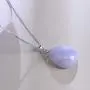 iSTONE 925 Sterling Silver Natural Gemstone Ladies Pendant Necklace, Gemstone Birthstone with 18'' Silver Chain iSTONE 925 Sterling Silver Natural Gemstone Ladies Pendant Necklace, Gemstone Birthstone with 18'' Silver Chain