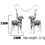 DUOWEI Acrylic Novelty Spot Dalmatian Dog Earrings Lovely Pets Drop Dangle Jewelry for Women Teens Girls Birthday Gifts